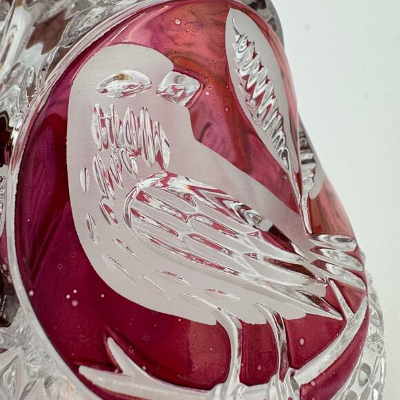 Vintage Byrdes Collection 8" Bell by Hofbauer 24% Lead Crystal No Clapper - Picture 6 of 14